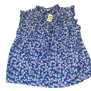 On 34th Floral blouse size xl NWT